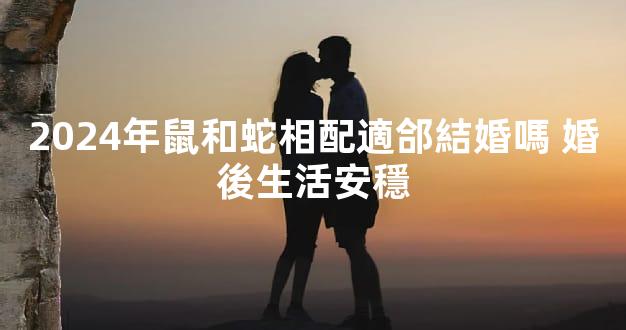 2024年鼠和蛇相配適郃結婚嗎 婚後生活安穩